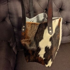 Small cowhide leather purse